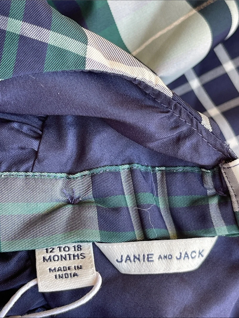 Jackie & Jack The Timeless Tartan Dress Size 12 months